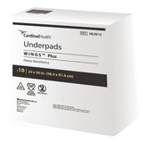Underpad Wings™ Plus Bagged  Fluff/Polymer X-Heavy Absorbency by Kendall
