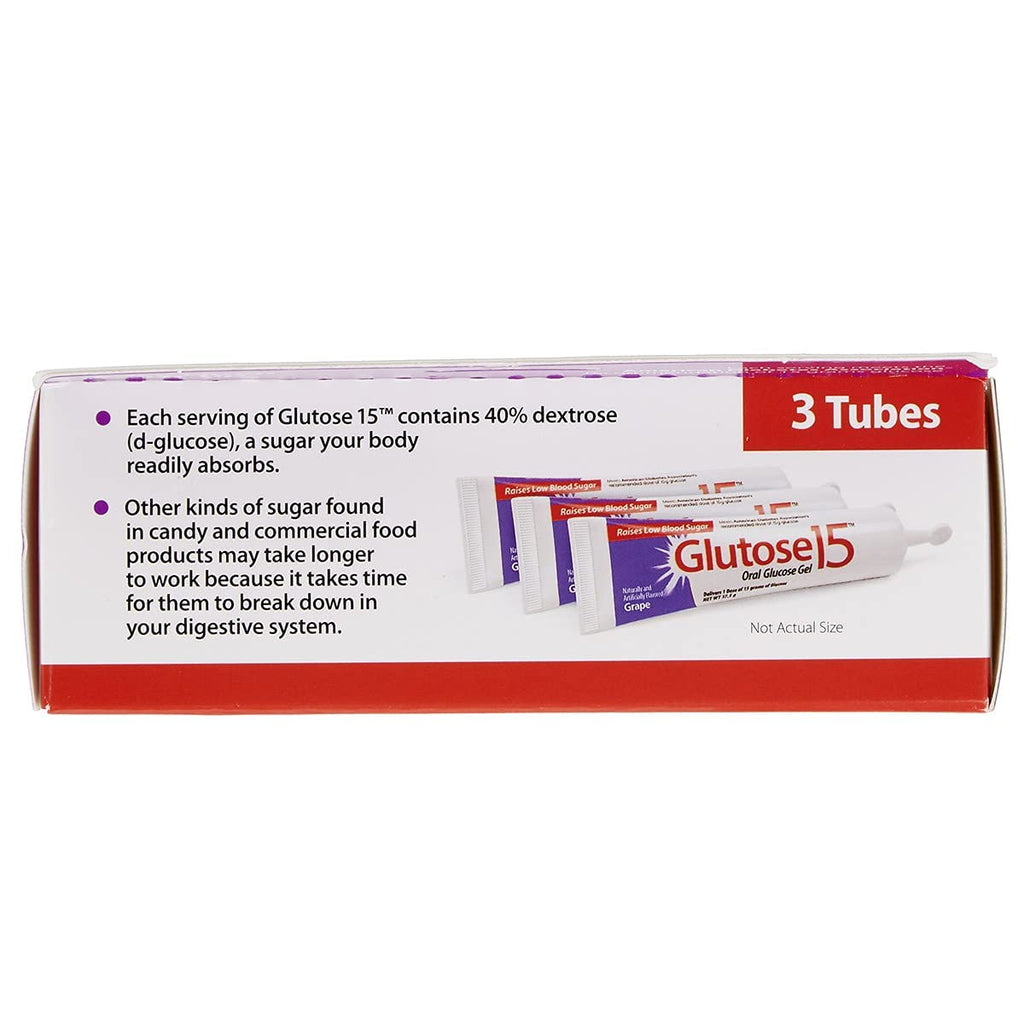 Glucose 15 Oral Gel Grape Flavor by Glutose
