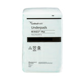 Underpad Wings™ Plus Bagged  Fluff/Polymer X-Heavy Absorbency by Kendall