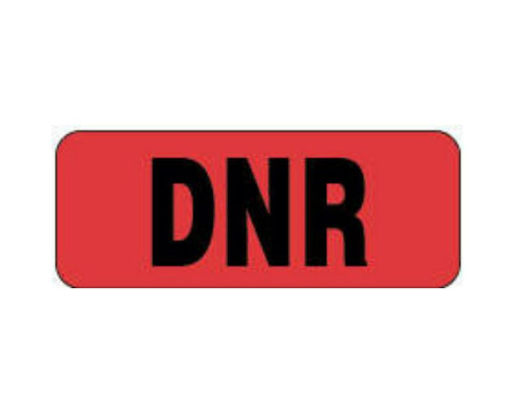 Label DNR Florescent Red by Precision Dynamics Corporation
