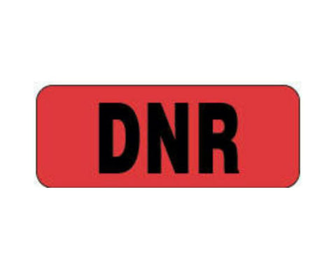 Label DNR Florescent Red by Precision Dynamics Corporation