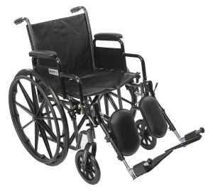 Wheelchairs Hemi Flip-Back Adj. Padded Desk Arm S/A Foot Rests Chariot II by Proactive Medical