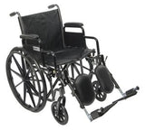 Wheelchairs Hemi Flip-Back Adj. Padded Desk Arm S/A Foot Rests Chariot II by Proactive Medical
