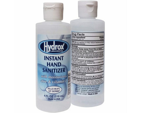 Sanitizer Hand 4oz Alcohol Waterless by Hydrox