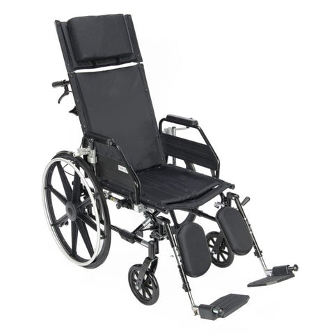 Wheelchair Reclining Premium Dual Axle w/Desk Arm Elv. Legs 300Lb by Protactive Medical