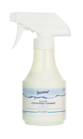 Bodywash Lotionized Rinse Free Spray Renew™ w/1% Dimethicone & Essential Oils by Dermarite