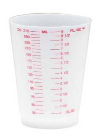 Tumbler Intake 8oz Clear by Medgen Medical