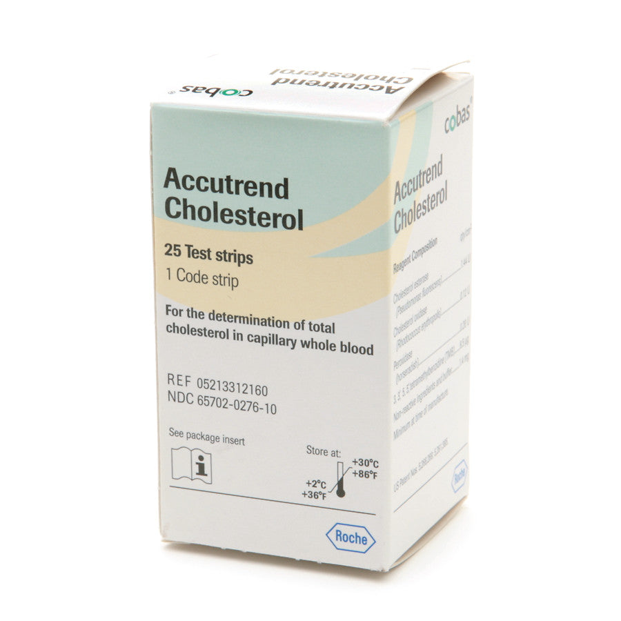 Cholesterol Test Strips Accutrend by Roche