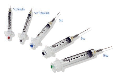 Syringe & Needle Safety Tuberculin 1cc TB Sterile Rx Item VanishPoint®