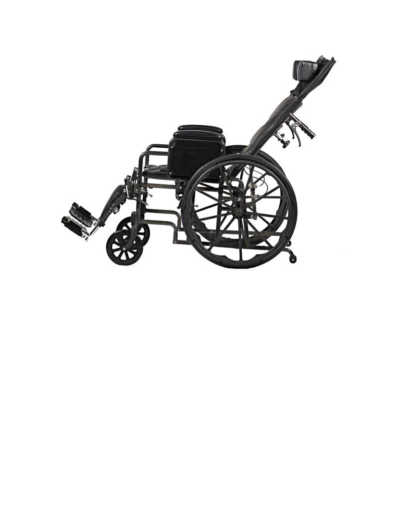 Wheelchair Reclining 20x16 Detachable Desk Arm & Elevating LegRests 350lb Dynaride™ by Dynarex
