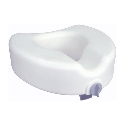 Toilet Seat Raised Locking Heavy Duty 300lb Tool Free by Dynarex