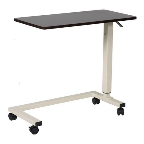 Table Overbed Deluxe No Tilt U Base Mahogony Top by Dynarex