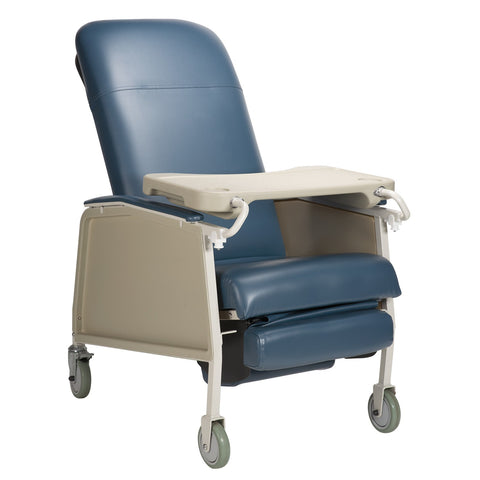 Geri Chair Blue 3 Position 250Lb Capacity w/Locking Tray by Dynarex