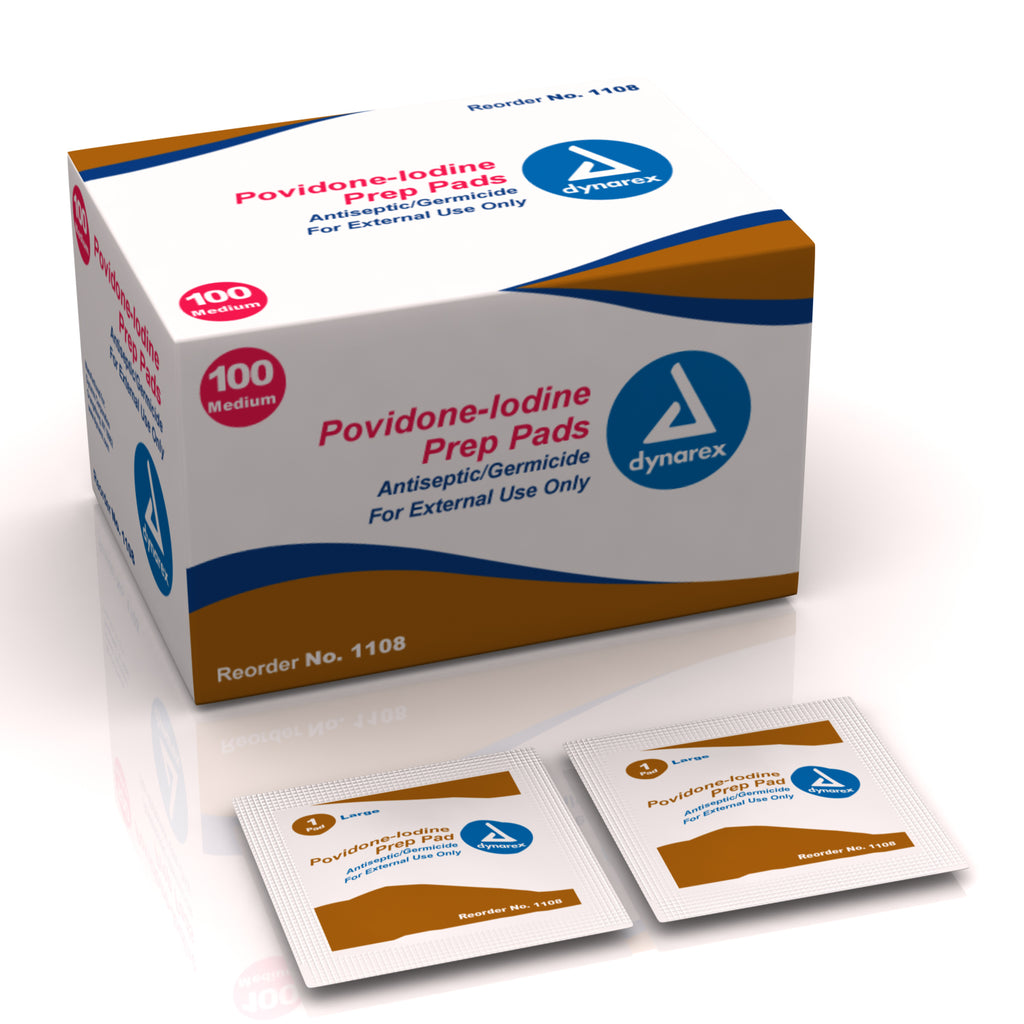 Povidone Iodine Wipes 10% by Dynarex