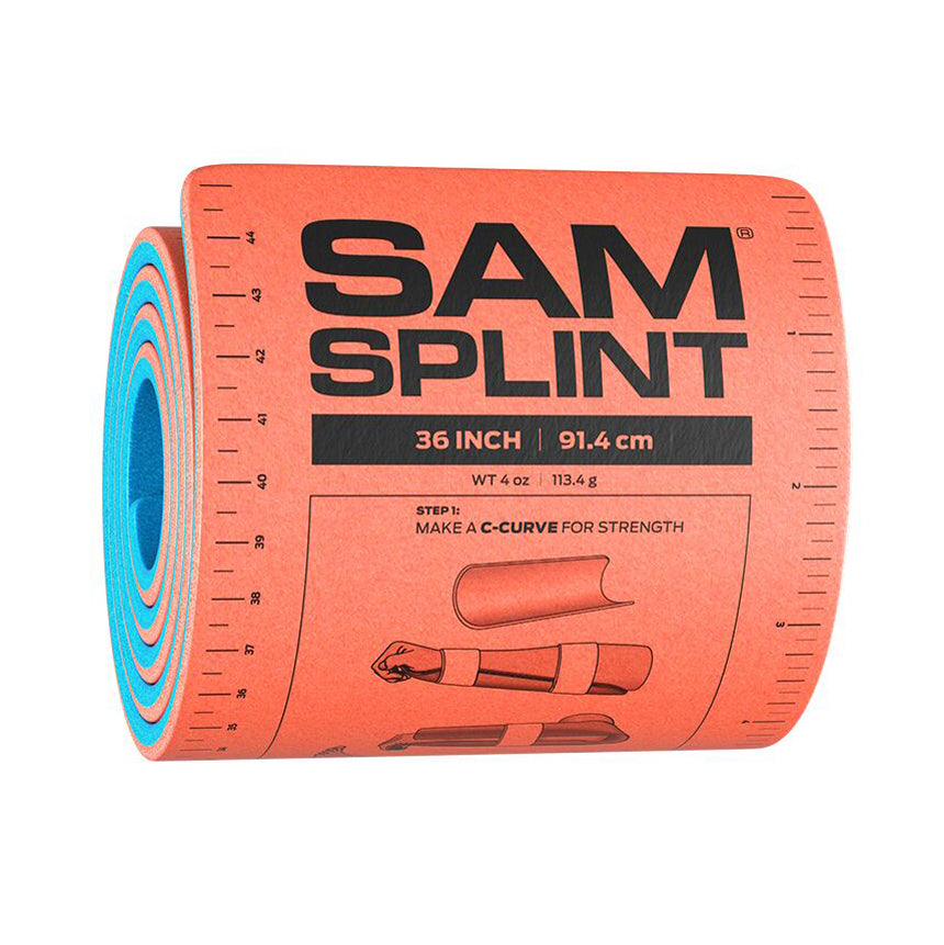 Splint Sam Orange Cut to Fit Moldable Radiolucent Weather Resistant  4.25x36 by Sam Medical