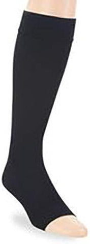 Socks Compression JOBST® Knee Opaque Black Open Toe 15-20