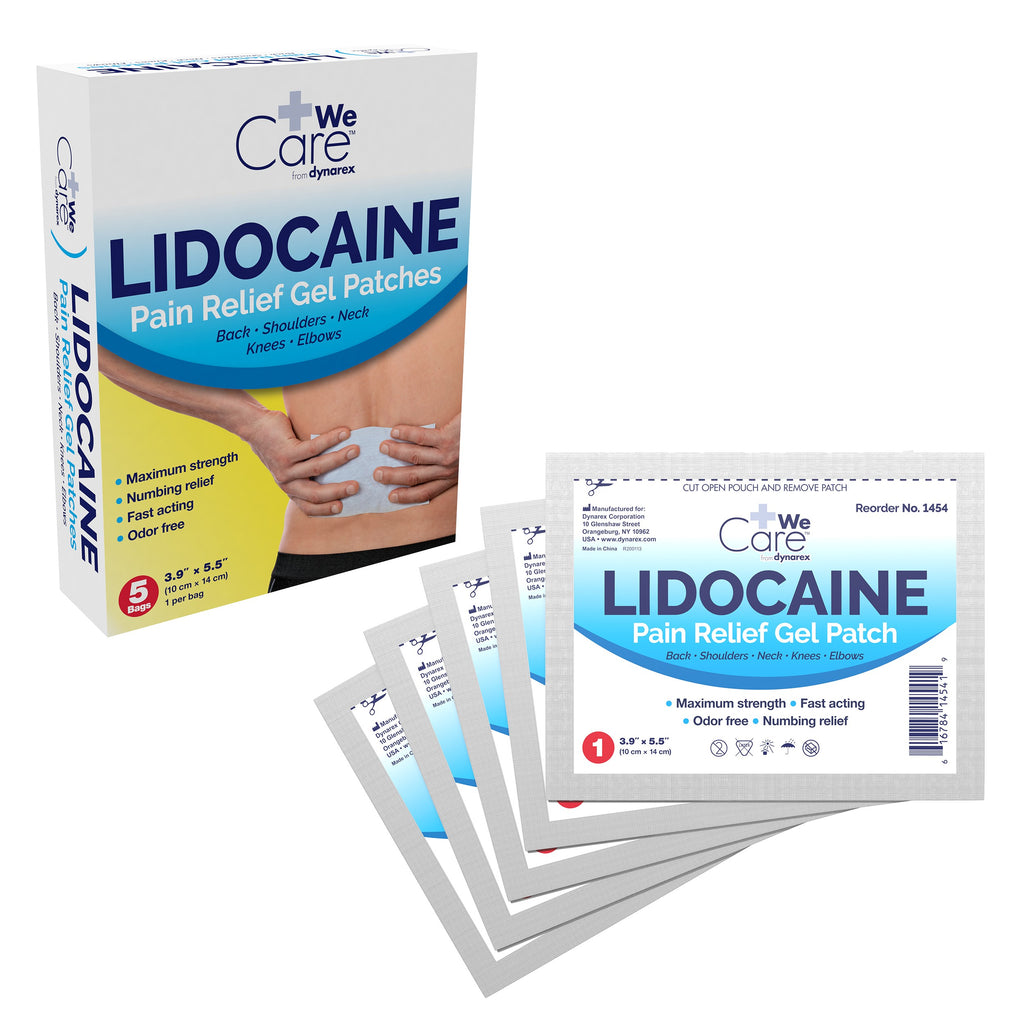 Lidocaine 4% Pain Relief Pad 3.9x5.5 by Dynarex