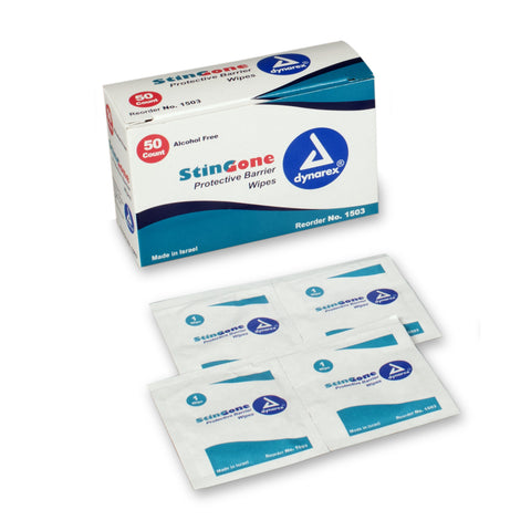 Wipe Barrier StingGone Skin Prep Pad Alcohol Free by Dynarex