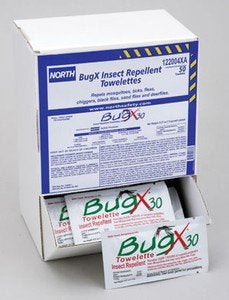 Insect Repellent Wipe BugX30 Water Based DEET 30% by Acme