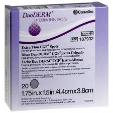 Dressing Hydrocolloid XThin 4x4 6x6 & 1.7x1.5 Sterile DuoDERM® by  Convatec