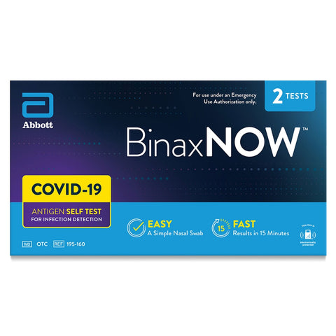 COVID-19 Antigen Self-Test BinaxNow No Rx Required by Abbott