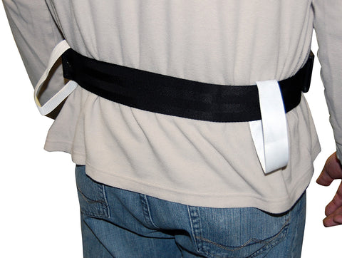 Gait Belt Walker 3 Handles Black Nylon by Skilcare