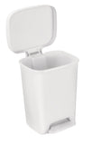 Trash Cans Step on Plastic 8 Gallon 12″Dx15″Wx19″H by EF Brewer