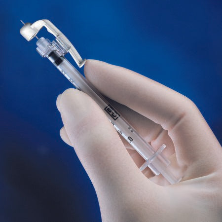 Syringe BD SafetyGlide™ Insulin Safety w/Needle RX Item by BD