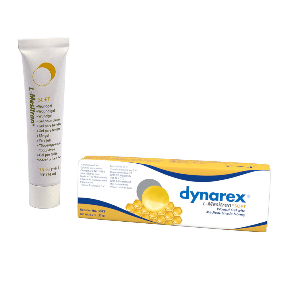 Dressing Hydrogel Honey Sterile L-Mesitran Soft by Dynarex Compare to MediHoney™ TheraHoney Gel™