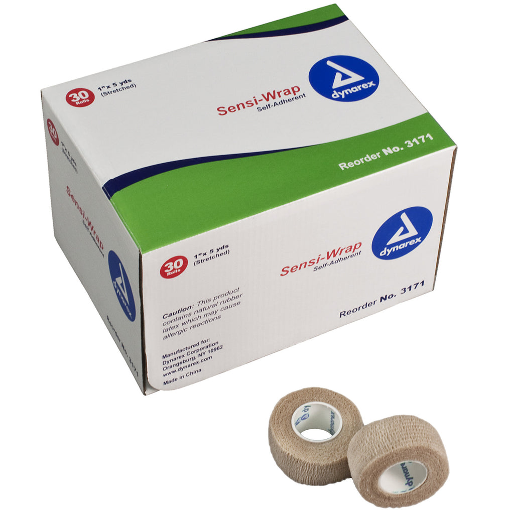 Bandage Self-Adherent Tan Sensi-Wrap 5yds. (Latex Content) by Dynarex Compare Coban by 3m