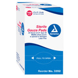 Dressing Gauze Sterile 12 Ply 1's 100% Cotton Premium by Dynarex