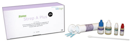 Strep A Rapid Test Antigen Dip And Read Test Direct From Swab Sample by Life Signs