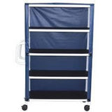 Cart Linen Laundry w/Reinforced Casters Wipe Clean Cover by MJM