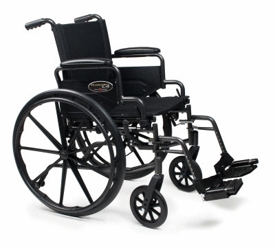 Wheelchair 18x18 Traveler® Lightweight Black Seat 250lb Capacity by Grahmn Field