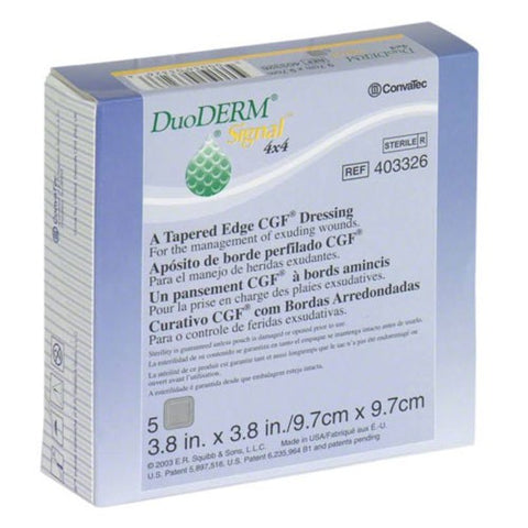 Dressing Hydrocolloid DuoDERM Signal Squares Adhesive Sterile by Convatec