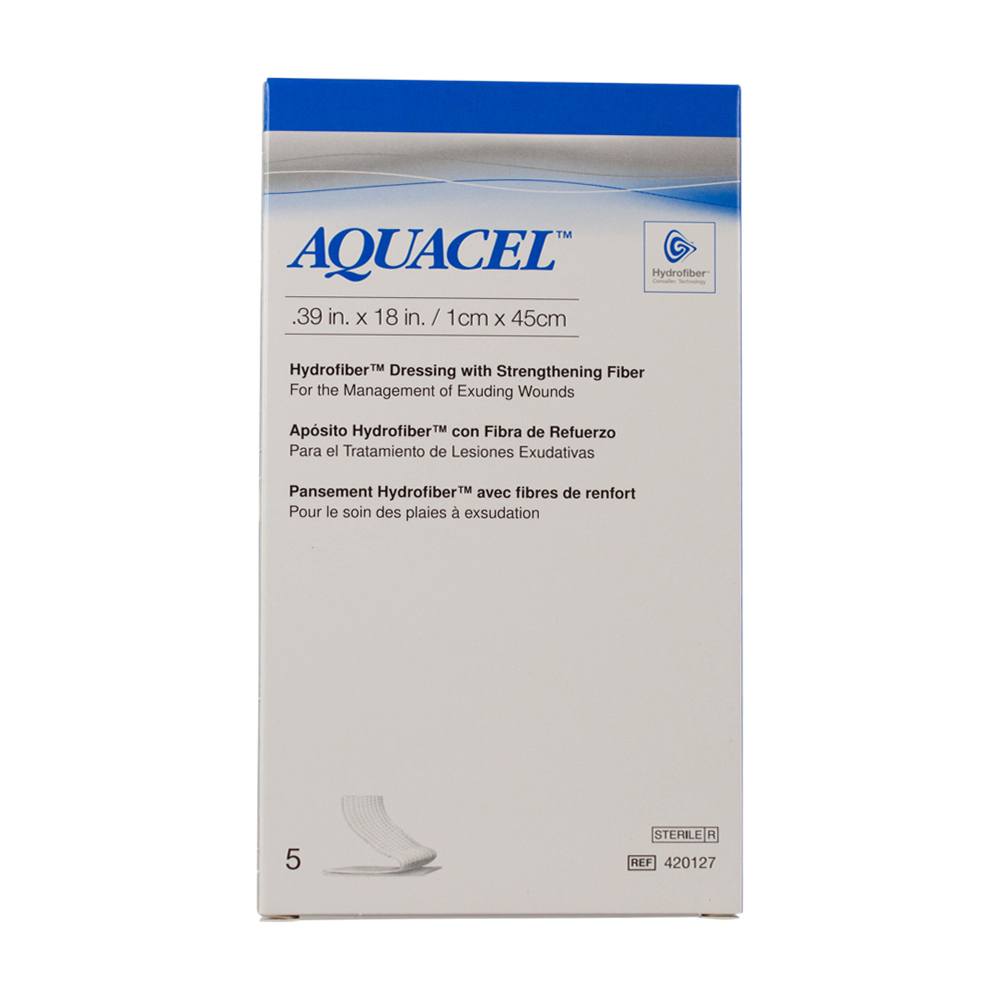 Dressing Hydrofiber Rope Sterile Aquacel® NaCMC 0.39 X 18 Inch by Convatec