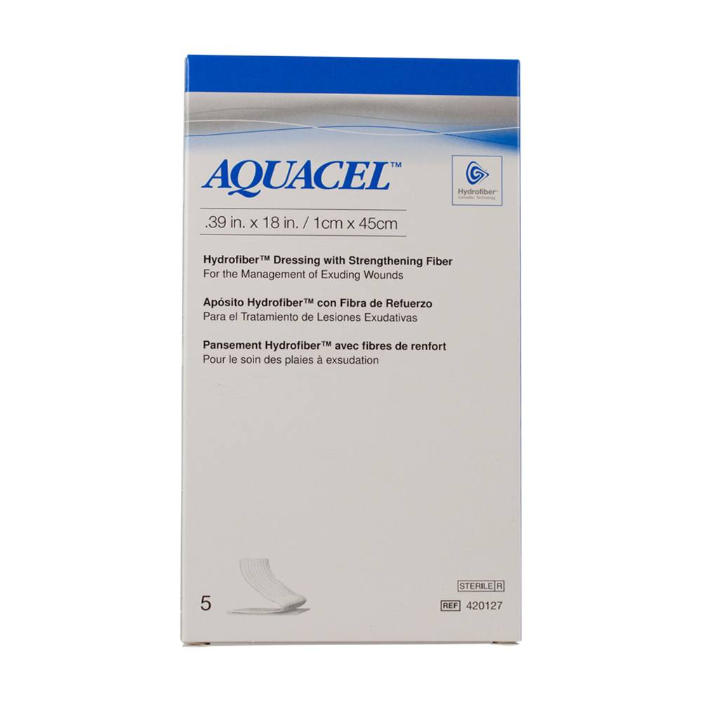 Dressing Hydrofiber Rope Sterile Aquacel® NaCMC 0.39 X 18 Inch by Convatec Dressing Hydrofiber Rope Sterile Aquacel® NaCMC 0.39 X 18 Inch by Convatec