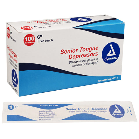 Tongue Depressors Sterile by Dynarex