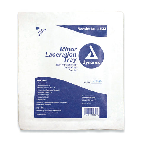 Laceration Tray Minor Sterile by Dynarex