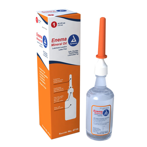Enemas 4.5oz Saline and Mineral Oil by Dynarex