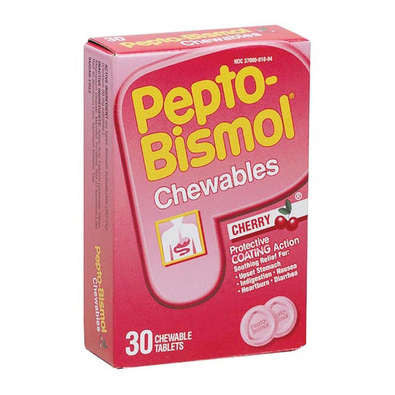Pepto Bismol, Package of 30 Chewable Tablets by Pepto Bismol