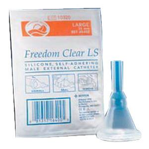 Catheter Male Condom Style Silicone Freedom® Clear Long Seal (LS) by Coloplast
