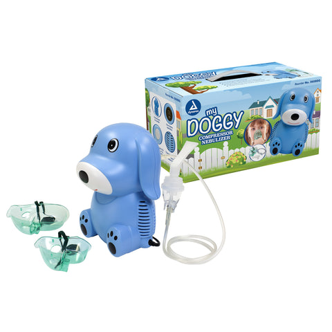 Nebulizer Compressor Pediatric Bear & Dog w/Carry Handle Rx Item by Dynarex