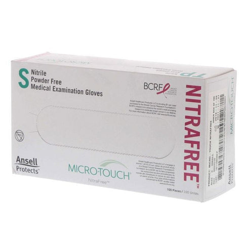 Exam Glove Chemo Tested Micro-Touch® NitraFree™ Nitrile Standard Cuff by Ansell