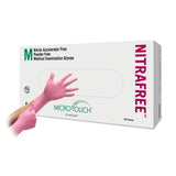 Exam Glove Chemo Tested Micro-Touch® NitraFree™ Nitrile Standard Cuff by Ansell