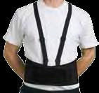 Back Brace Lifting 7" with Suspenders Black Naugahyde® by At Surgical