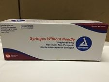 Syringe Only 20cc 30cc 60cc Luer Lock Sterile by Dynarex