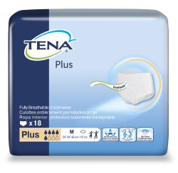 Underwear TENA® Plus Pull On Disposable Heavy Absorbency