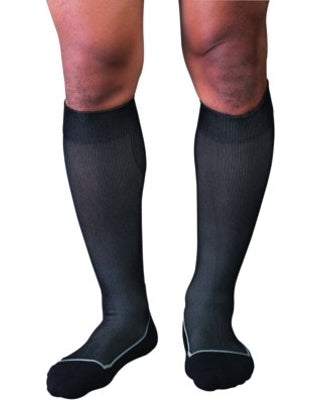 Stocking Knee Closed Toe JOBST® Sport Socks 20-30mmg Compression White/Gray