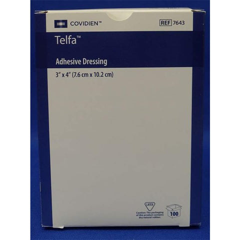 Dressing Telfa™ 3x4 Island Adhesive Border Sterile Ouchless by Cardinal Health